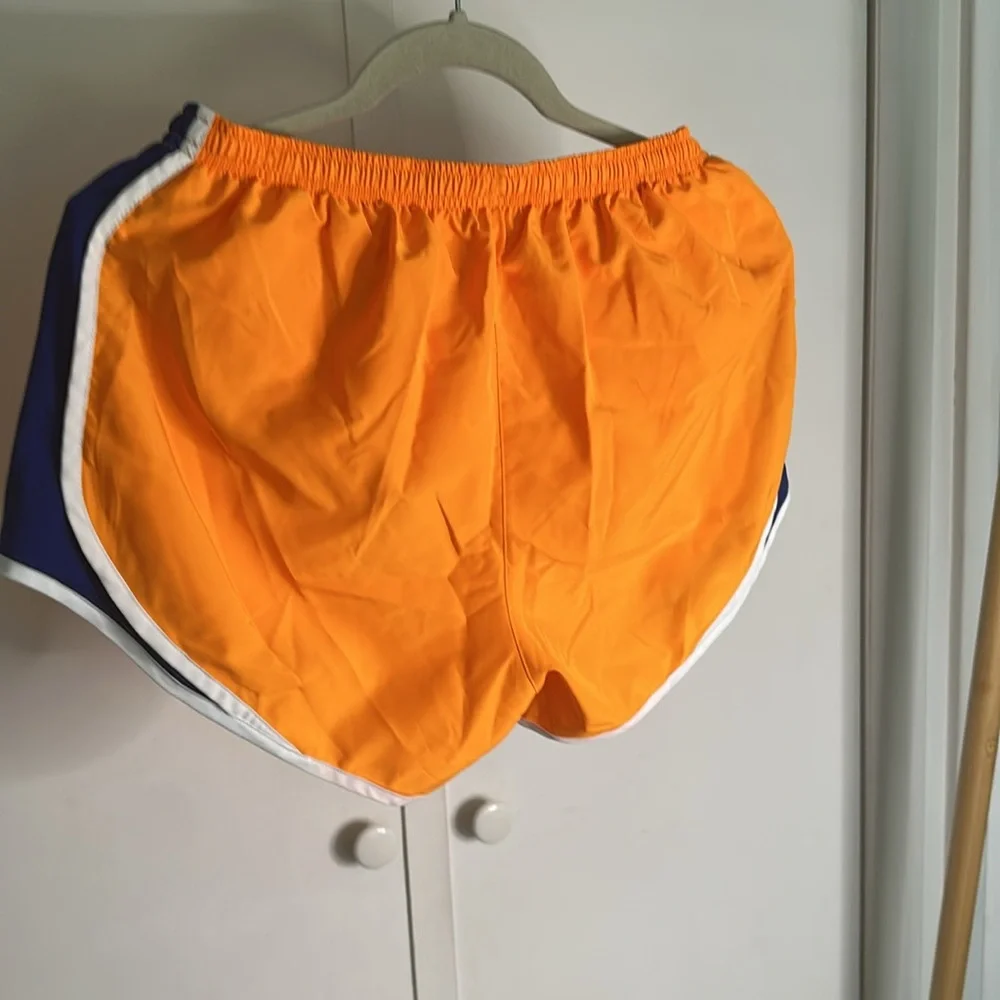 Nike Orange and Blue Athletic‎ Shorts size large